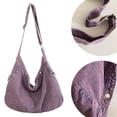 thumbnail image 6 of Yucurem Women Canvas Bag Adjustable Shoulder Strap Tote Bag Commuting Bag (Purple) Casual canvas bag (Purple), 6 of 10