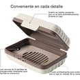 thumbnail image 2 of 2 Pack Prueba de Fugas Jabonera de Viaje, Jaboneras para Baño con Bandeja de Drenaje, Jabonera Portátil para Viajes, Camping, Actividades al Aire Libre, Gimnasio, Baño (Gris+Rosa), 2 of 4