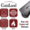 thumbnail image 3 of Rectangular Cast Iron Bread Loaf Pan, Heavy Duty 11x4.75x4,25" (14" L/Handles) with Lid (BLP137), 3 of 9
