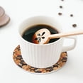 thumbnail image 5 of Lsque Dog Pattern 4" Drink Coasters Set of 4, PVC Leather Absorbent Coasters, Table Coaster Set Decorative Coffee Cup Coasters Housewarming Gift -Round Shape, 5 of 6