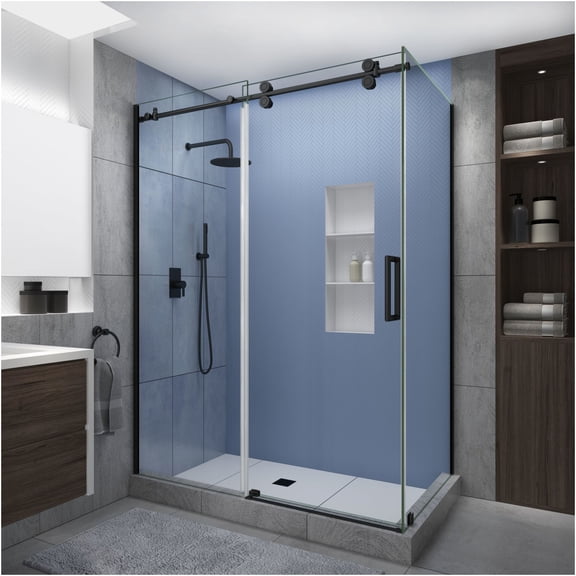 Aston SEN979EZ.UC-ORB-483280-R Langham Xl 80" High X 48" Wide X 32" Deep Sliding Frameless