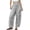 Black women wide leg ankle pants a1, variant on Women Wide Leg Ankle Pants with Pockets Plaid Casual Elastic Waist Beach Vacation Trousers Summer Flowy Lounge Pants Fashion Travel Clothes, Orange M