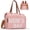 Pink M, variant on Mom‘s Diaper Bag 4 in 1 Diaper Baby Tote, Hospital Bag for Labor & Delivery, Large Waterproof Baby Travel Weekender with 3 Insulated Pockets, Khaki