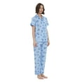 thumbnail image 3 of Kolipajam 100% Cotton Pajamas for Women Long-Sleeve Pjs Cozy Button Down Boyfriend Sleepwear XL, 3 of 5