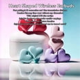 thumbnail image 3 of Heart Shaped  5.3 Earbuds, Wireless Charging Case Sweatproof For Sports With XXS Eartips, 3 of 7