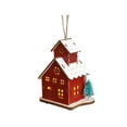 thumbnail image 1 of Casa de Navidad Casa de Nieve de Navidad Cabaña de Madera Luminosa Estilo D, 1 of 9