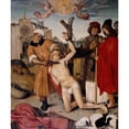 thumbnail image 2 of Ayne Bru 20x23 Gold Ornate Framed and Double Matted Museum Art Print Titled - Martyrdom of Saint Cucuphas (From 1502 Until 1507), 2 of 4