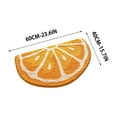 thumbnail image 3 of BSMAT Semicircle Fruit Mat, 16" x 24 " Cute Absorbent Anti-Slip Shower Mat, Summer Welcome Mat for Bathroom Doorway Kitchen Bedroom Bathtub Rug, 3 of 7