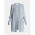 thumbnail image 5 of Time and Tru Women’s and Women’s Plus Super Soft Longline Cardigan Sweater, Lightweight, Size XS-4X, 5 of 5