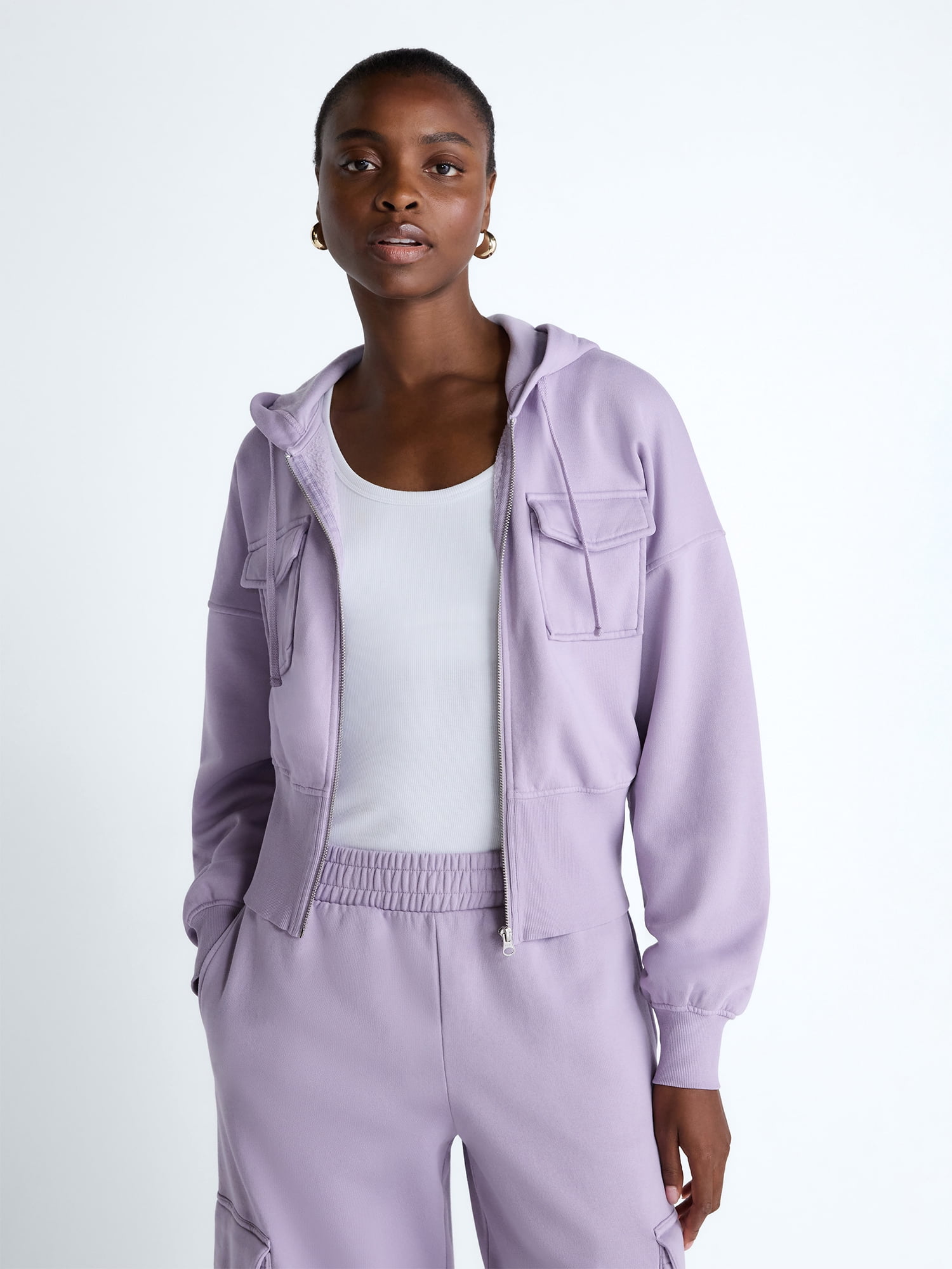 Scoop Women’s and Women’s Plus Full Zip Hoodie, Sizes XS-4X