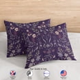 thumbnail image 5 of Sweet Jojo Designs Boho Floral Wildflower Plum Purple Girl King Duvet Cover Bedding Set 3 Piece, 5 of 6