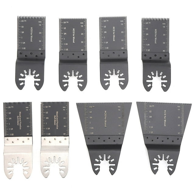 Oubit Oscillating Multitool,8pcs High Carbon Steel Universal Saw Blades Oscillating Saw Blades Multi-Functional