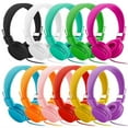 thumbnail image 2 of EastVita Kids Headphones,Wired Headset Foldable Children on Ear Headphones with Adjustable Headband, Stereo Sound,3.5mm Jack for iPad Tablet Cellphones Airplane School, 2 of 9
