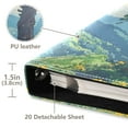 thumbnail image 3 of FORMRS 3 Ring Photo Album 4"x6" Self Adhesive Large Capacity PU Leather Cover, Blue Mountain, 3 of 8