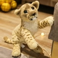 thumbnail image 2 of Lovely Simulation Lion Tiger Leopard Plush Toys Cute Stuffed Soft Real Like Animal Toys Child Kids Boys Birthday Decor Gift, 2 of 9