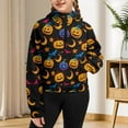 thumbnail image 7 of Chaqlin Funny Pumpkin Print Casual Pullover Athletic Zip Up with Pocket Lightweight Sweatshirt Christmas Sweatshirt Size 7-8, 7 of 7