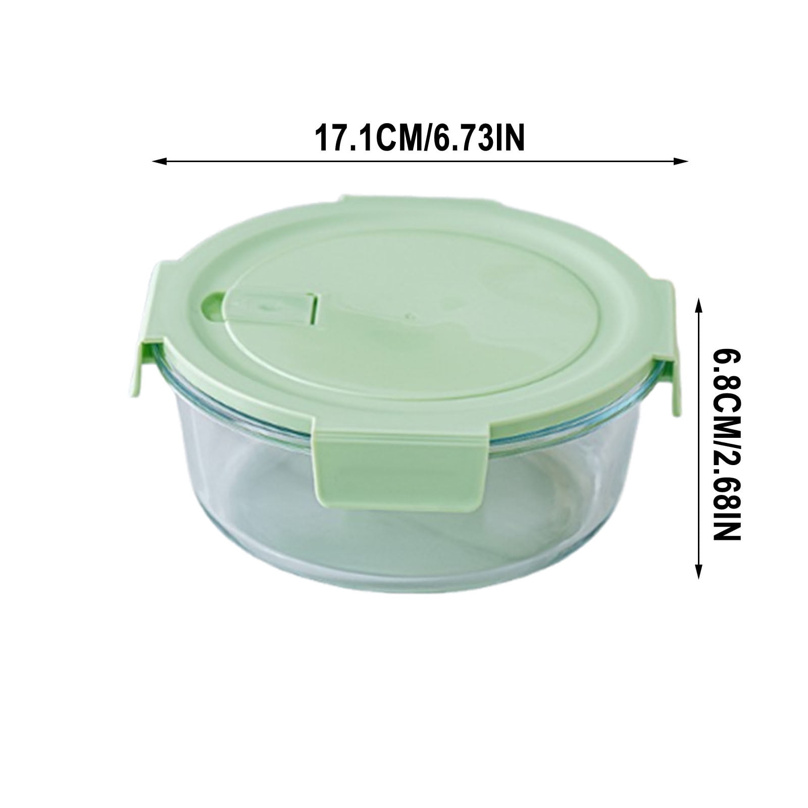 Glass Lunch Box Microwave Safe Container Meal Prep Glass Bento Box Airtight Food Storage Box Reusable Fresh Keeping Container For Kitchen Office Travel Food Storage Use