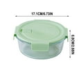 thumbnail image 3 of Beautynvta Glass Bento Box, 950ml Round Meal Prep Container with Airtight Lid, Glass Lunch Containers,Food Prep Lunch Box, Microwave & Dishwasher Safe, 3 of 6