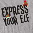 thumbnail image 2 of Express Your Christmas Elf Unisex Adult T Shirt, 2 of 5