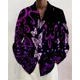 thumbnail image 1 of Camisa de manga larga de un solo pecho de alta calidad para hombre de moda social Camisa nueva con estampado de mariposa para hombre Top de estilo de diseñador callejero, 1 of 6