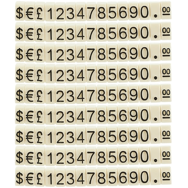 WORGEOUS 20pcs precio etiqueta cubo de ensamblaje ajustable fijación de precios de contador