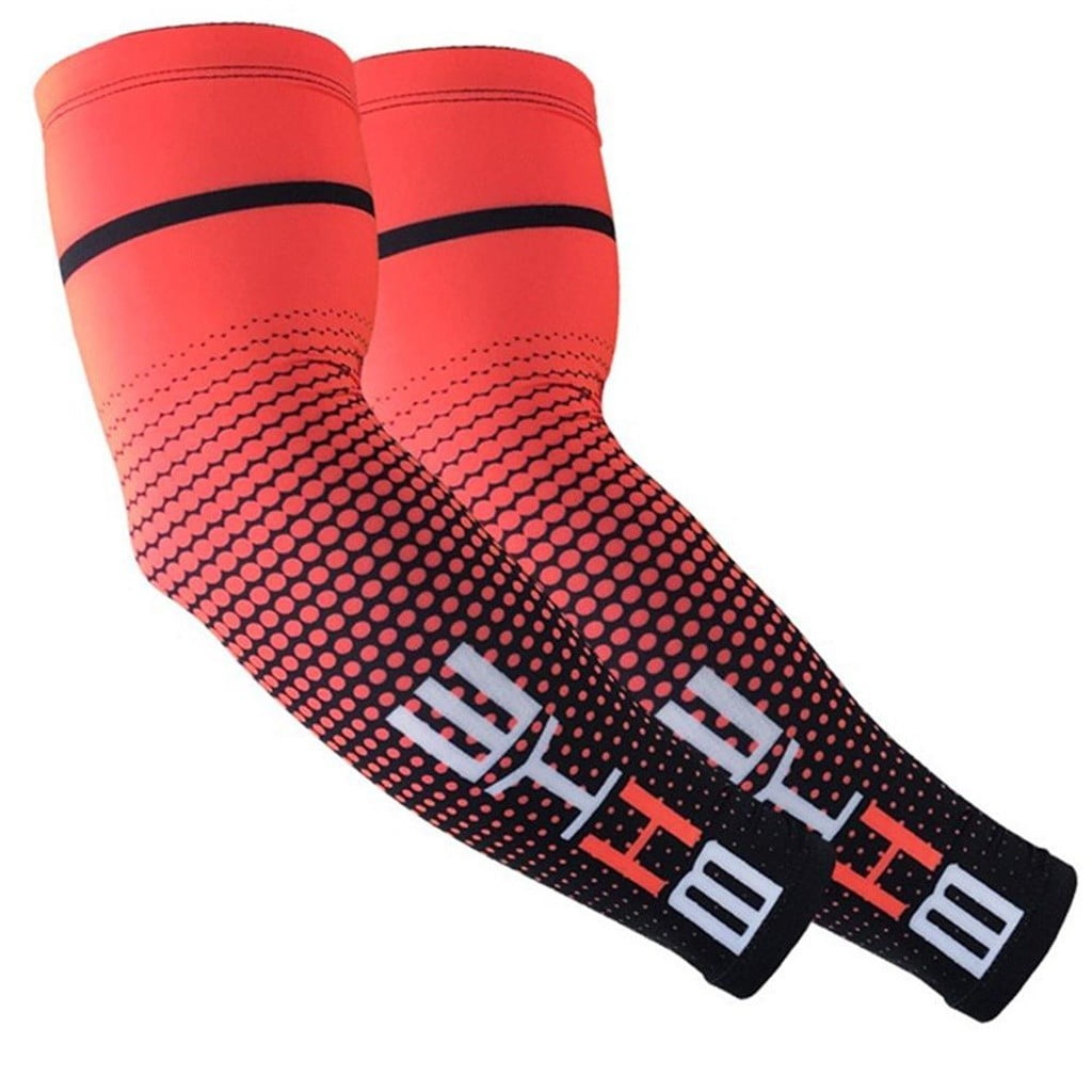 1 Pair Cooling Arm Sleeves Cover UV Sun Protection Outdoor Sports For Men Women 