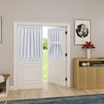 thumbnail image 5 of Insulated Door Curtains for Windows French Patio Door Curtain Drapes Privacy Protect Curtains Window Drapes, 2 Panel, 25 by 40 inch, White, 5 of 5