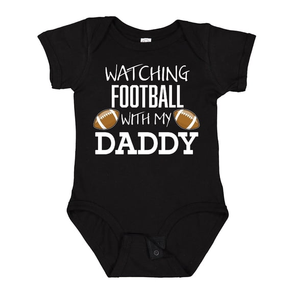 Inktastic Watching Football with My Daddy Boys or Girls Baby Bodysuit