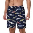 thumbnail image 1 of Fotbe Sardine Traje de Baño para Hombre – Shorts de Natación de Secado Rápido con Forro y Bolsillos-3X-Large, 1 of 6