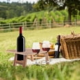 thumbnail image 5 of BESTYASH 1Set Wood Folding Picnic Table for Outdoor Use Coffee Square Rustic Design 11.79X9.43X5.11in, 5 of 5