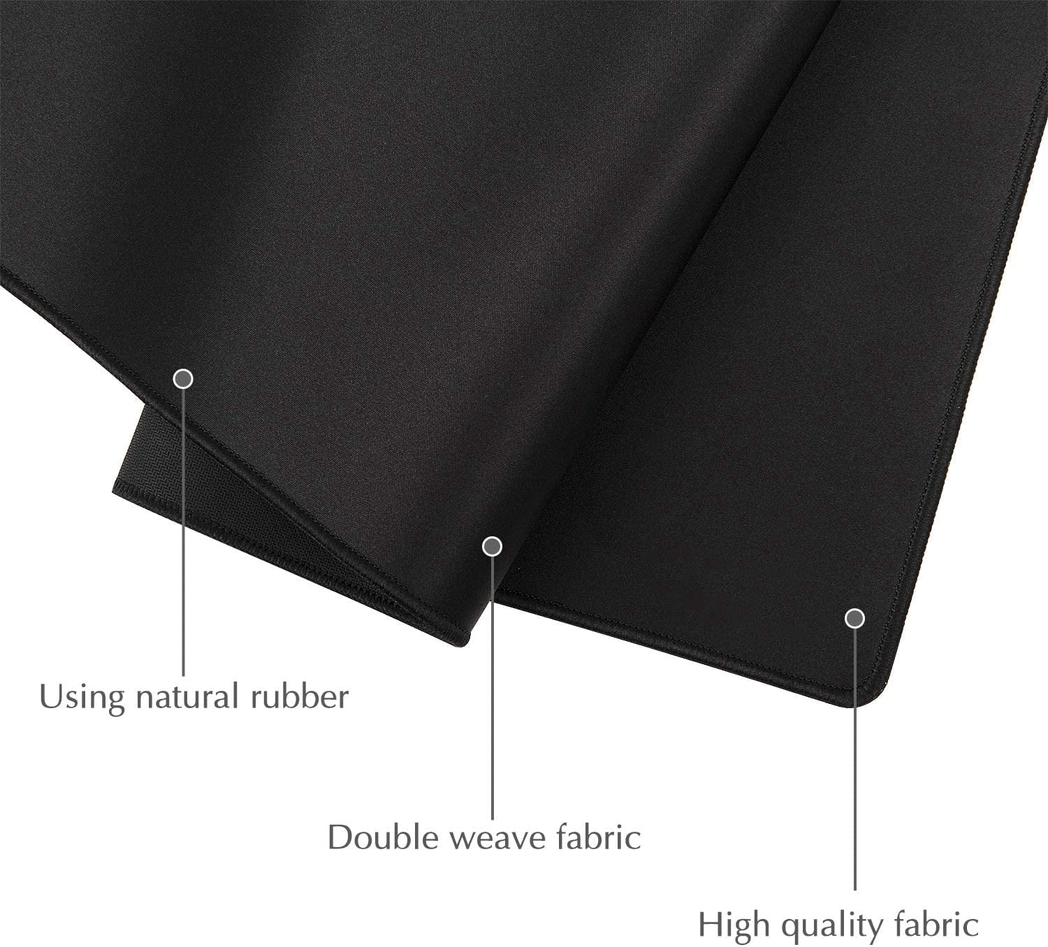 Large Gaming Mouse Pad Desk Mat Comfortable XXL Mousepad Extended Size 35.4 x 15.7 inches Classic Black