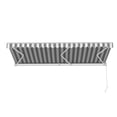 thumbnail image 2 of ALEKO 16 x 10 ft Grey White Striped Motorized Retractable Patio Awning, 2 of 13