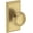Lifetime Satin Brass, variant on Baldwin Hd.Bre.Hfr Bremerton Non-Turning One-Sided Dummy Door Knob - Brass