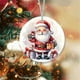 thumbnail image 1 of Fiudx Ofertas relámpago del día Adornos navideños redondos Adornos navideños colgantes Adornos para árboles de Navidad Adornos navideños para coches, 1 of 5