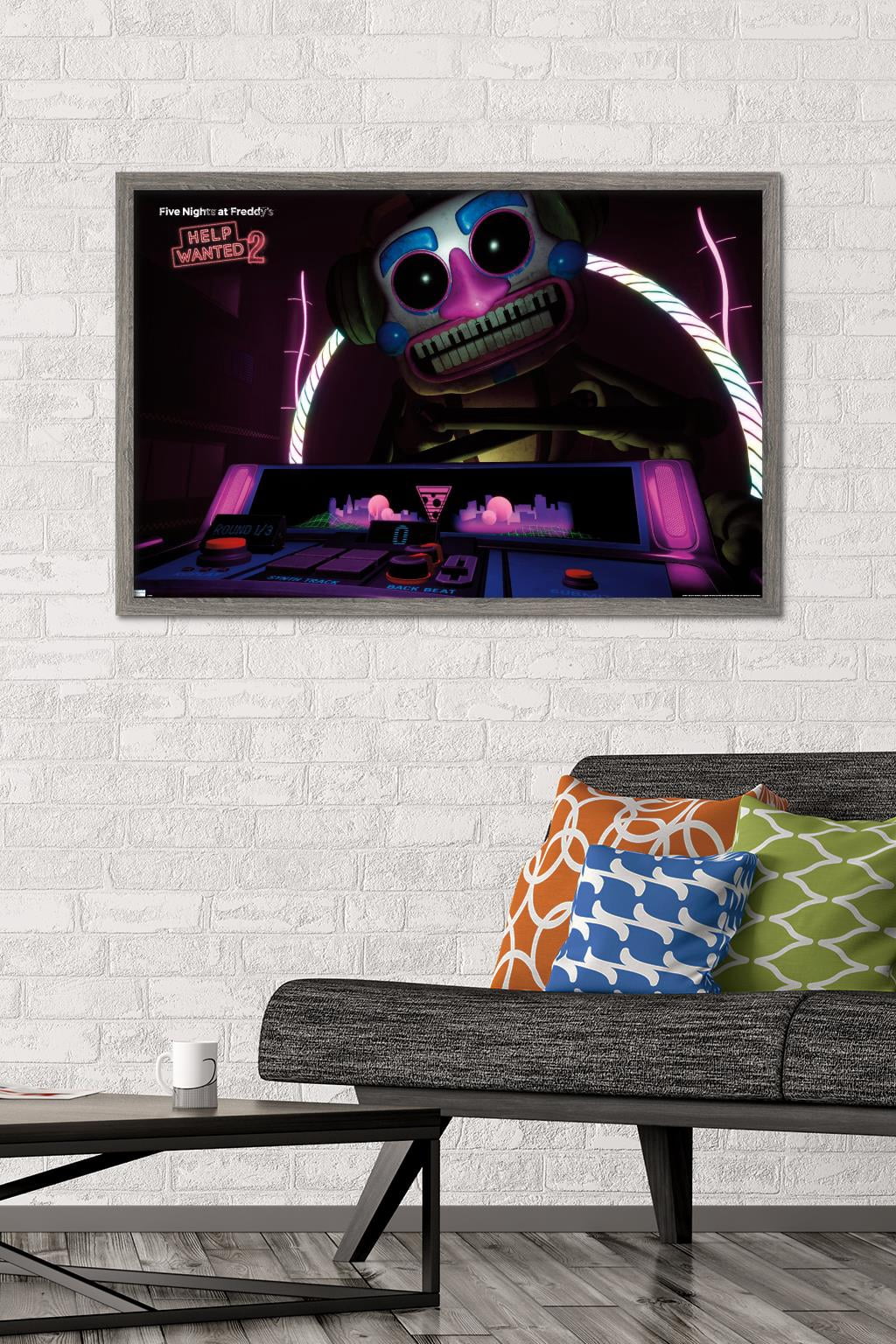 Five Nights at Freddy's: Help Wanted 2 - DJ Music Man Wall Poster, 22.375" x 34" Framed