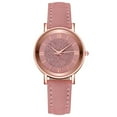 thumbnail image 2 of Platinum Watches Jewelry Dress Watches Rose Gold Roman Numerals Wrist Watch Bracelet,Minimalist Fashion Wrist Watch Analog Date with Leather Strap,Quartz Watch Stainless Steel Dial Casual, 2 of 3