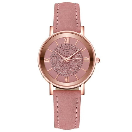 Perfect Gift for Boyfriend&girlfriend! HIMIWAY Sweatshirt Dress Stylish Quartz Watch with a Minimalist Face Quartz Watches with Diamond Accents Women Watches