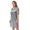 Grey, variant on Alvivi Women Satin Nightgown V Neck Short Sleeve Nightdress Sleepwear M-XXL