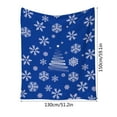 thumbnail image 3 of Dmlowu Christmas Blanket - 51x59 inch Fluffier Soft Throw Blanket for Couch, Thickened Cooling Blanket for Holiday Party Christmas Decorations, Flannel Christmas Throw Blanket, 3 of 6