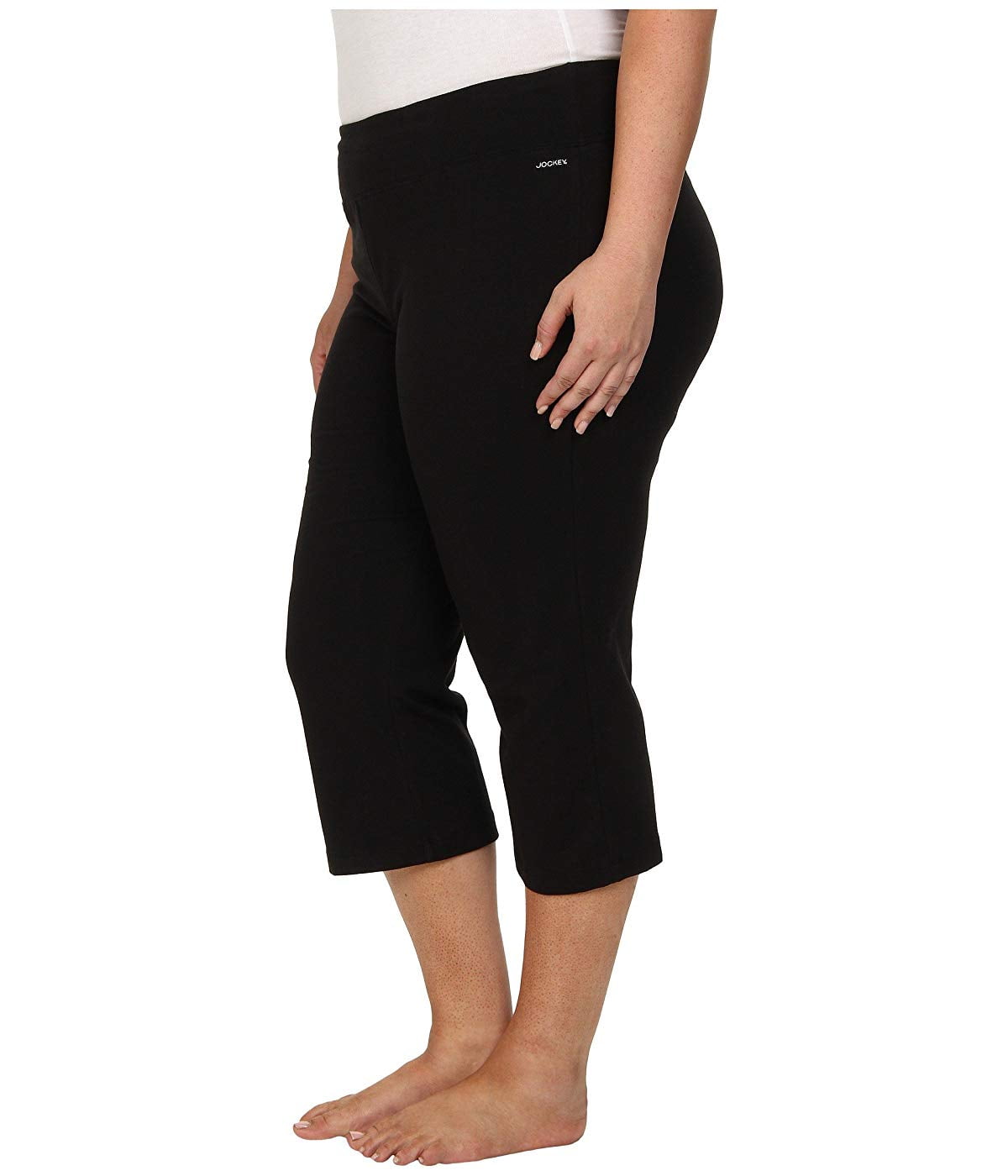 Jockey Jockey Active Plus Size Slim Capri Flare Black