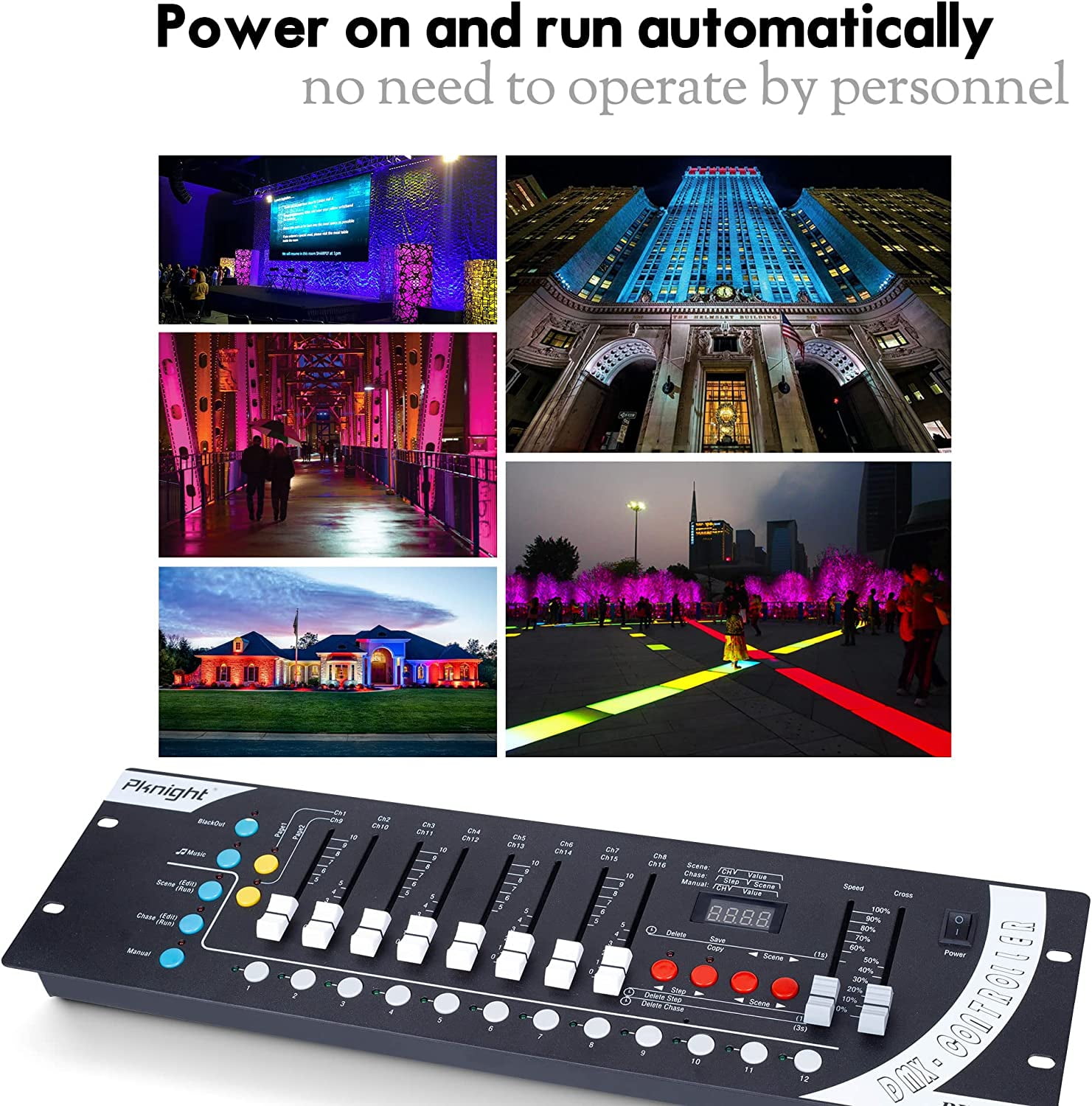 Pknight DMX Light Controller,192ch DMX Lighting Console,simple Lighting Board Controller For Stage Lights,dj Light And Ktv