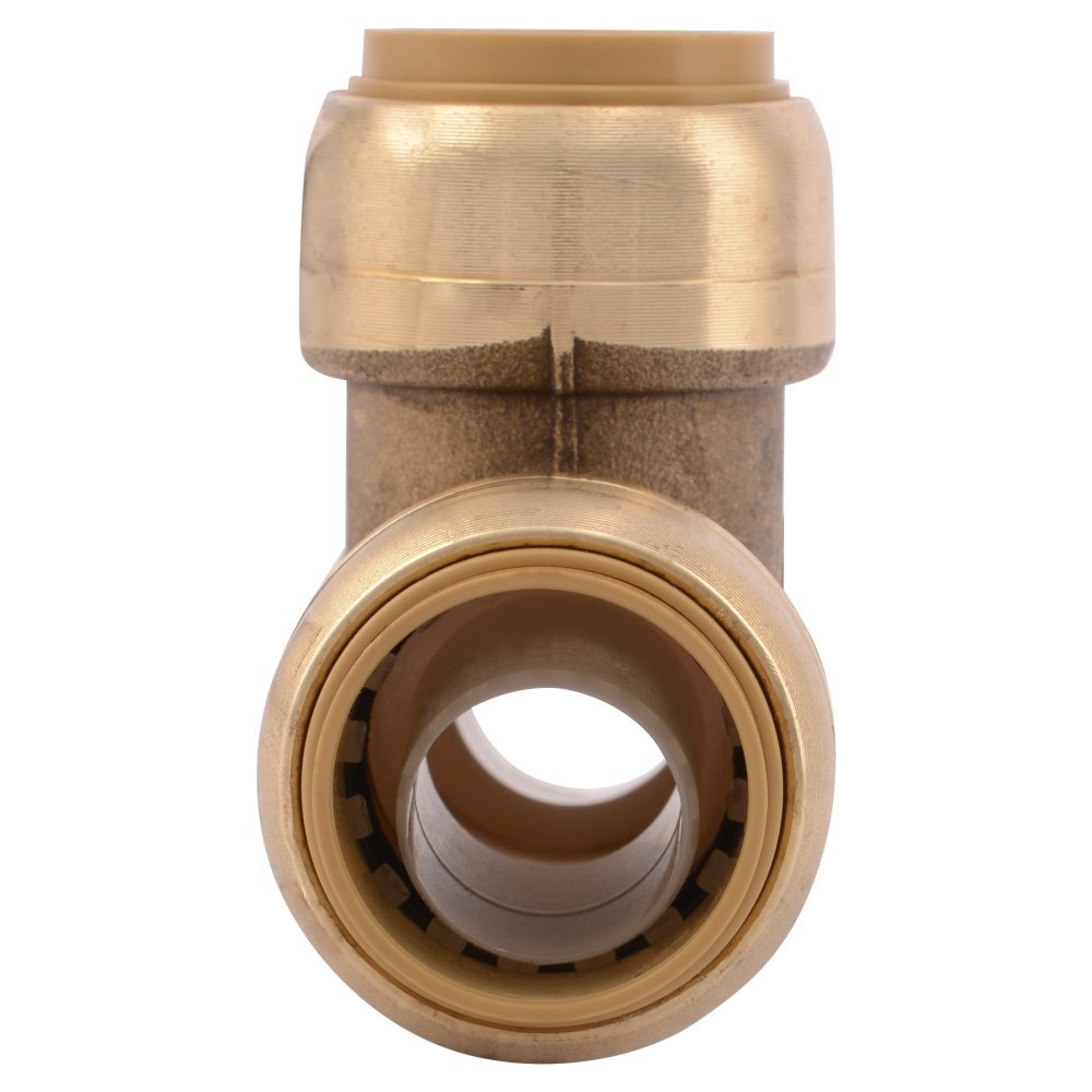 SharkBite U370LFA Tee Plumbing Pipe Connector 3/4 In, PEX Fittings, Push-to-Connect, Copper, CPVC, 3/4-Inch by 3/4-Inch by 3/4-Inch, - image 3 of 5