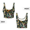 thumbnail image 6 of Goofa Vintage Casino Chips Printed Sports Bras for Women, High Impact Running Bra Workout Crop Tank Tops Longline Sports Bra Push up-XX-Large, 6 of 9