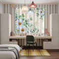 thumbnail image 6 of Curtains 84 Inches Long 2 Panels, Spring Floral Daisy Grommets Window Treatment Curtain, Eucalyptus Leaves Watercolor Botanical Thermal Curtains Drapes for Living Room/Bathroom, 6 of 9