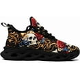 thumbnail image 2 of Coolcustomize Women's Skull Running Shoes Lightweight Athletic Trail Tennis Shoes Cool Supportive Workout Gym Sneaker for Men, 2 of 6