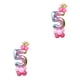 thumbnail image 2 of Ounissouiy Feliz cumpleaños 0 1 2 3 4 5 6 7 8 9 Número de lámina de oro rosa Oro rosa Número 5 2Conjunto, 2 of 6