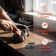 thumbnail image 3 of DEKEones 2 Pack Razor Blade Scraper with 100 Extra Blades, Plastic Handle Cleaning Scraper Tool for Removing Stickers, Labels, Decals, Adhesive, Paint & Glue from Glass, Windows, Stovetops, and Cars, 3 of 7