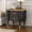 Black, variant on Christopher Knight Home 2-Drawer Nightstand, Bedside Table with Antique Bronze Handles and Legs, Black