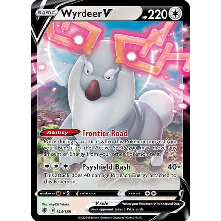 Pokemon Sword & Shield Astral Radiance Ultra Rare Holo Wyrdeer V #134
