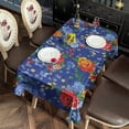 thumbnail image 4 of Pioneer Flower Floral Print Pattern Rectangle Tablecloth 60"x120",Waterproof Polyester Rectangle Table Cloth, Wipeable Spillproof Polyester Tablecloth for Dining, Camping, Indoor and Outdoor, 4 of 6